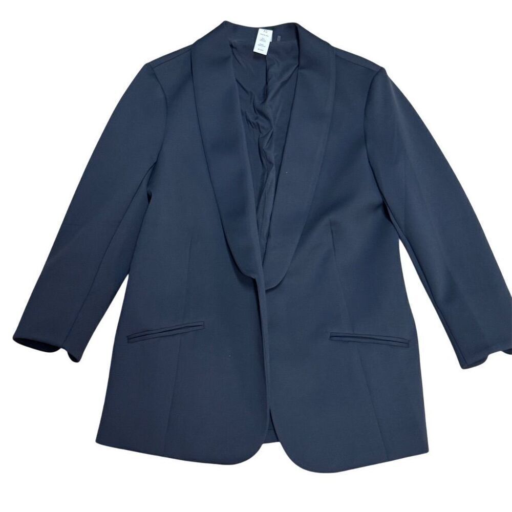 NWOT Yogalicious Women's XS Black Shawl Lapel Blazer